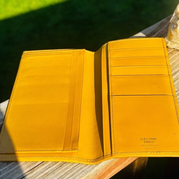 Celine Macadam Yellow/Brown Wallet - Picture 6 of 6